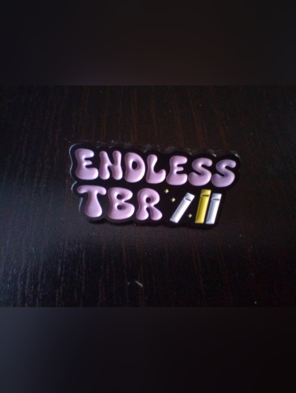 🧁 3/$30 Endless TBR Bookish Enamel Pin NEW